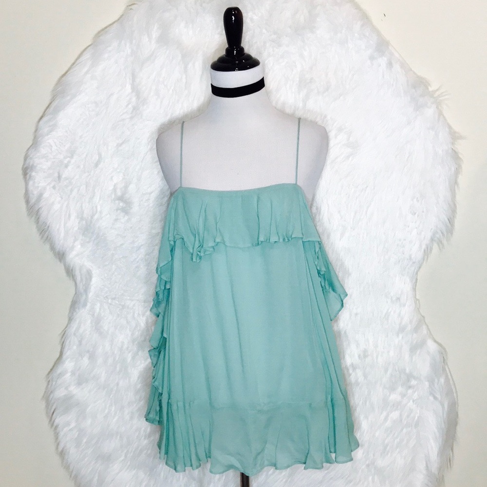 Free People Mint Green Cascade Tank Tops - Picture 2 of 7